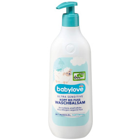 Дитячий бальзам для миття Babylove Ultra Sensitive Kopf bis Fuss Waschbalsam, 500 мл